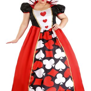 Plus Size Wonderland Queen of Hearts Costume for Women