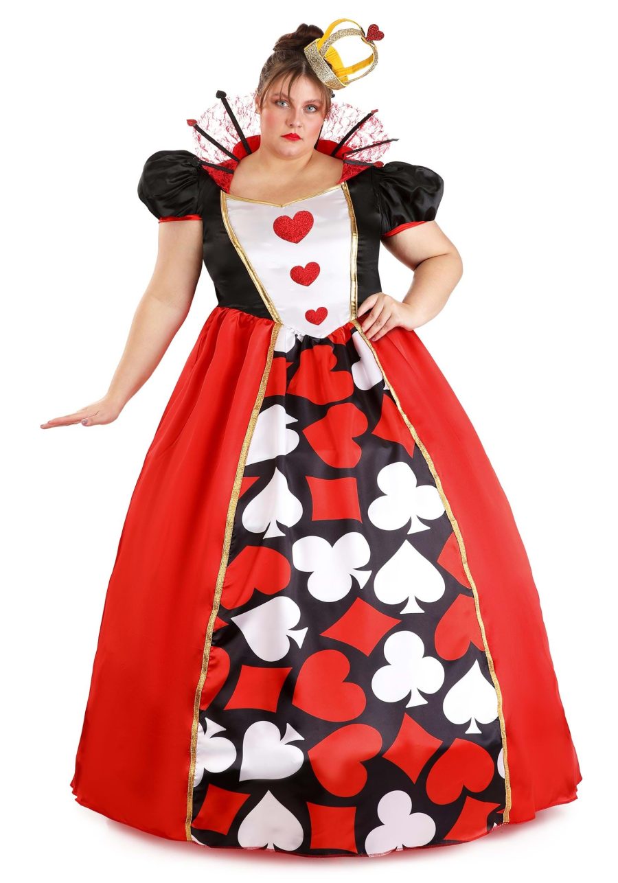 Plus Size Wonderland Queen of Hearts Costume for Women