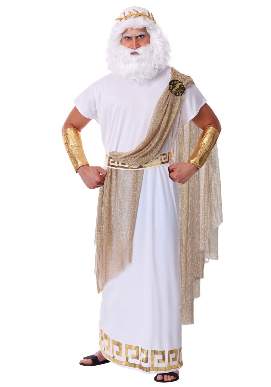 Plus Size Zeus Costume for Men