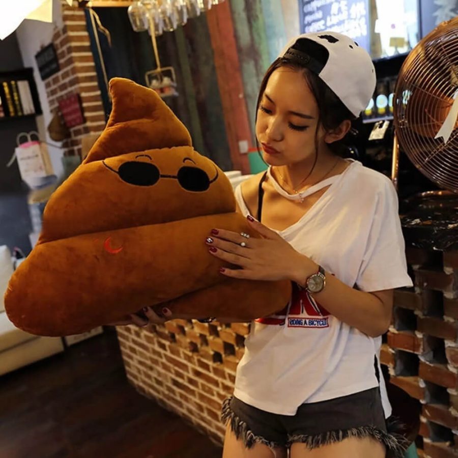 Plush Poop Emoji Pillow