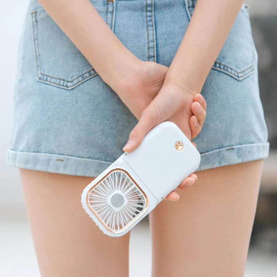 Portable USB Phone Holder Cool Fan