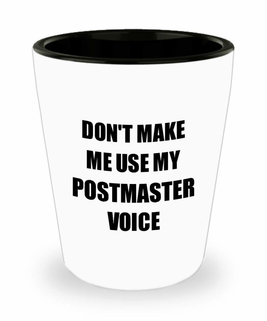 Postmaster Shot Glass Coworker Gift Idea Funny Gag For Job Liquor Lover Alcohol