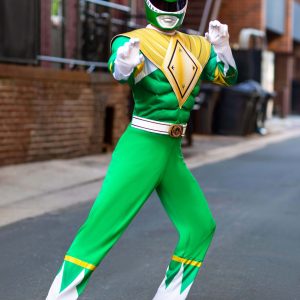 Power Rangers Men's Green Ranger Costume