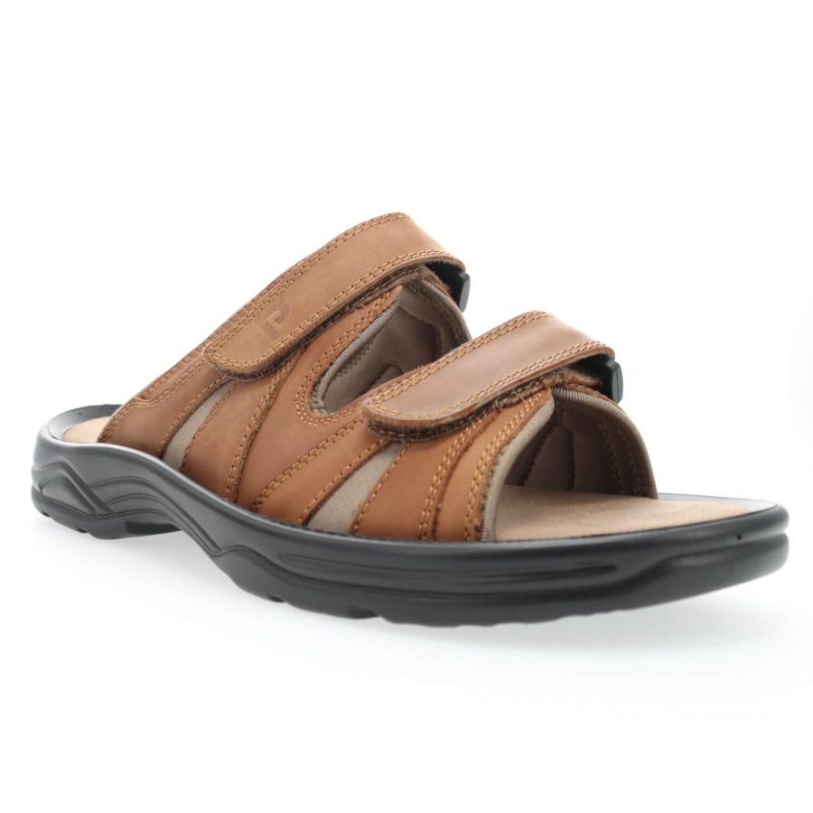 Propet Vero MSV003L Men's Sandal - Comfort Casual Sandal - Extra Depth for Removable Footbed - Extra Wide