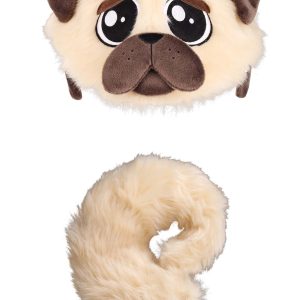 Pug Plush Headband & Tail Accessory Kit