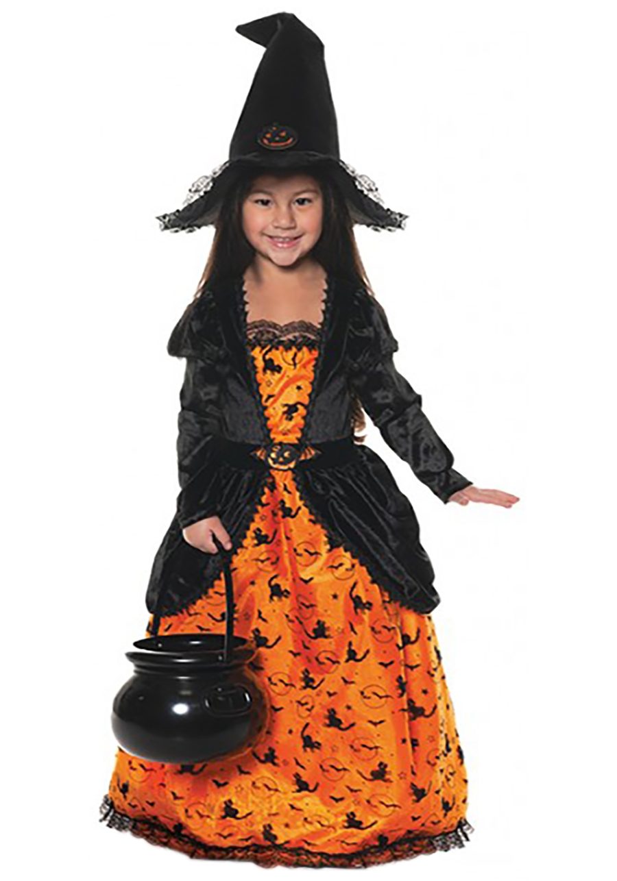 Pumpkin Witch Costume for Girls