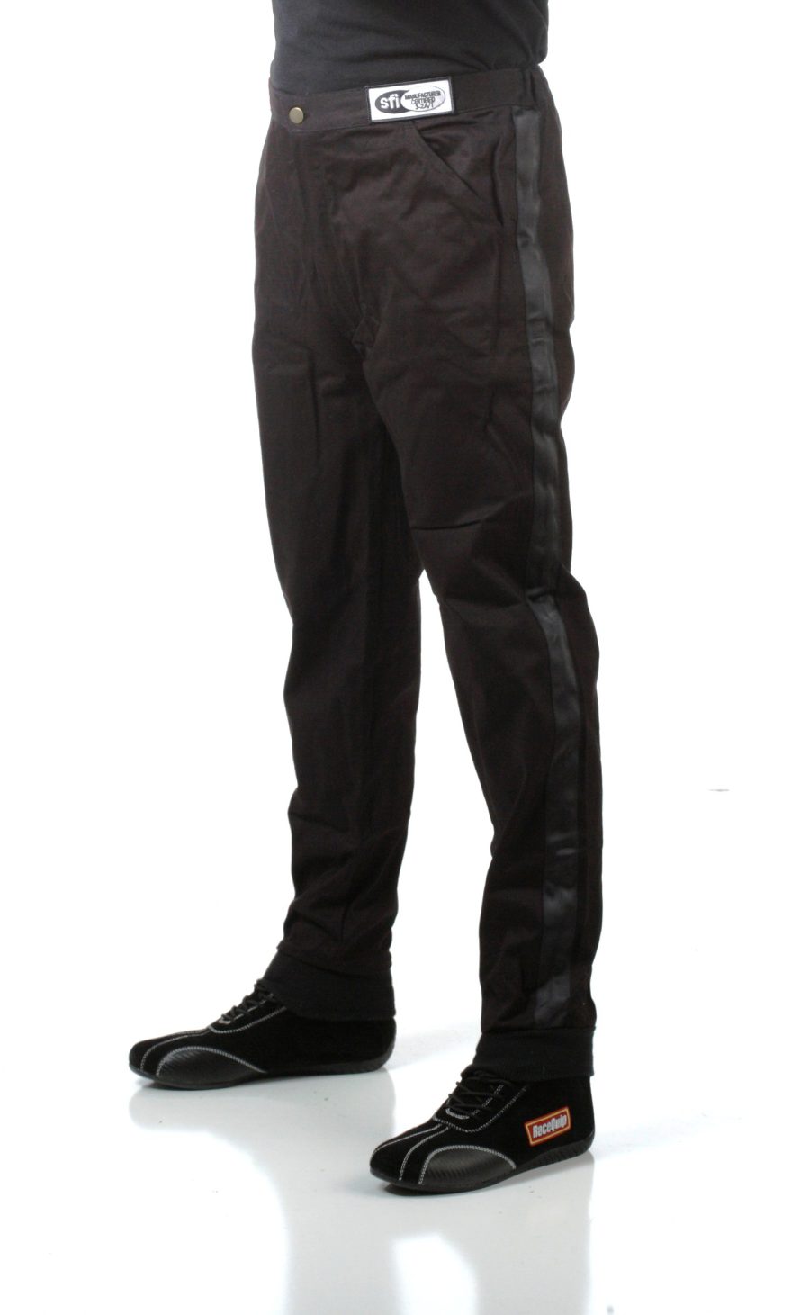 RACEQUIP 112007 Racing Driver Fire Suit Pants Single Layer SFI 3.2A/ 1 Black 2X-Large