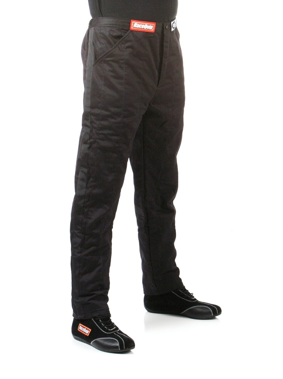 RACEQUIP 122005 Racing Driver Fire Suit Pants Multi Layer SFI 3.2A/ 5 Black Large