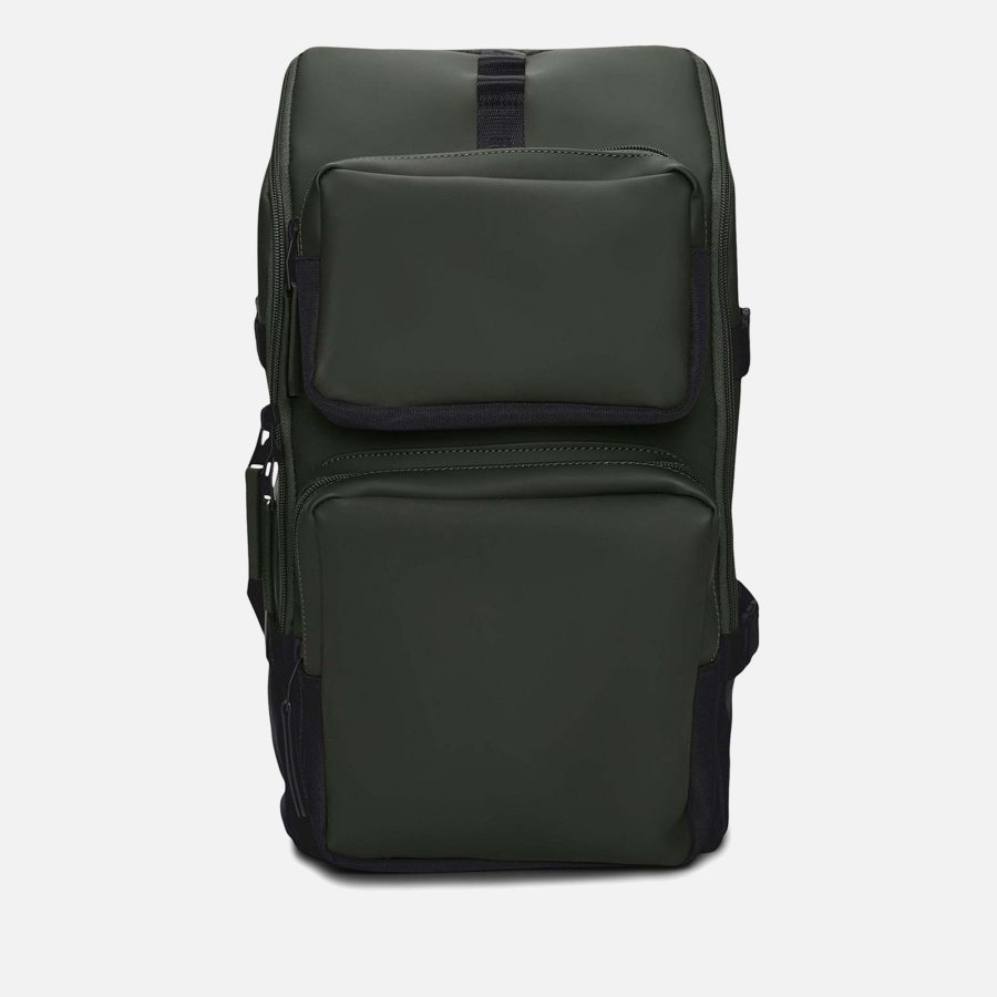 RAINS Trail Coated Matte-Shell Cargo Backpack