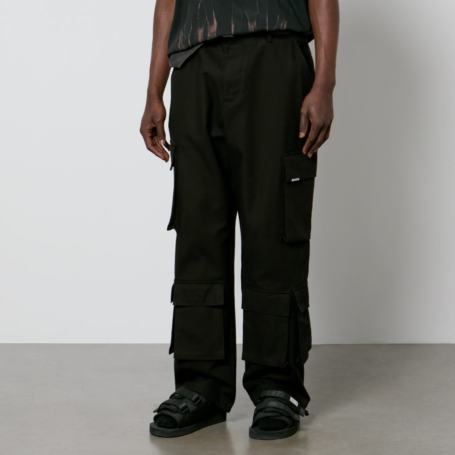 REPRESENT Baggy Cotton Cargo Trousers - L