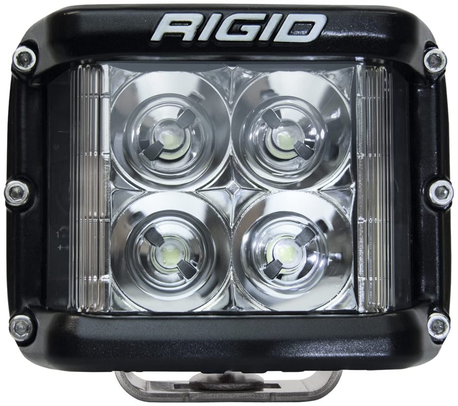 RIGID 261113 D-SS PRO Side Shooter, Flood Optic, Surface Mount, Black Housing | Single