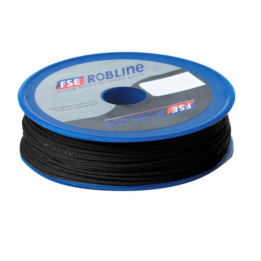 ROBLINE TYN-08BLKSP WAXED TACKLE YARN - 0.8MM X 40M - BLACK