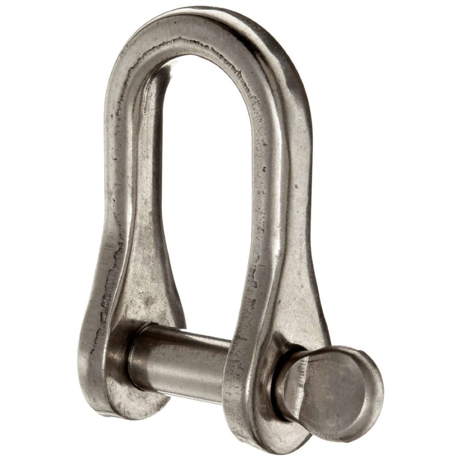 RONSTAN RF1851 STANDARD DEE SHACKLE 1/8 INCH PIN 15/32 INCHL X 11/32 INCHW