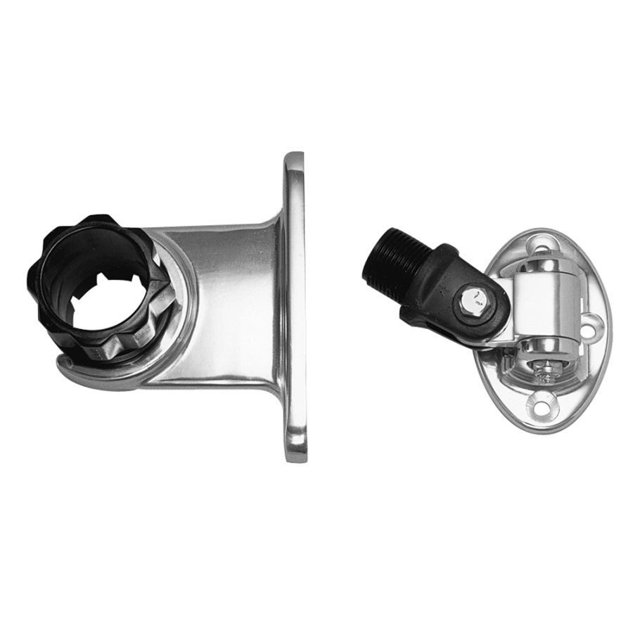 RUPP PAK-0001 STANDARD ANTENNA MOUNT SUPPORT WITH 4-WAY BASE & 1.5 INCH COLLAR