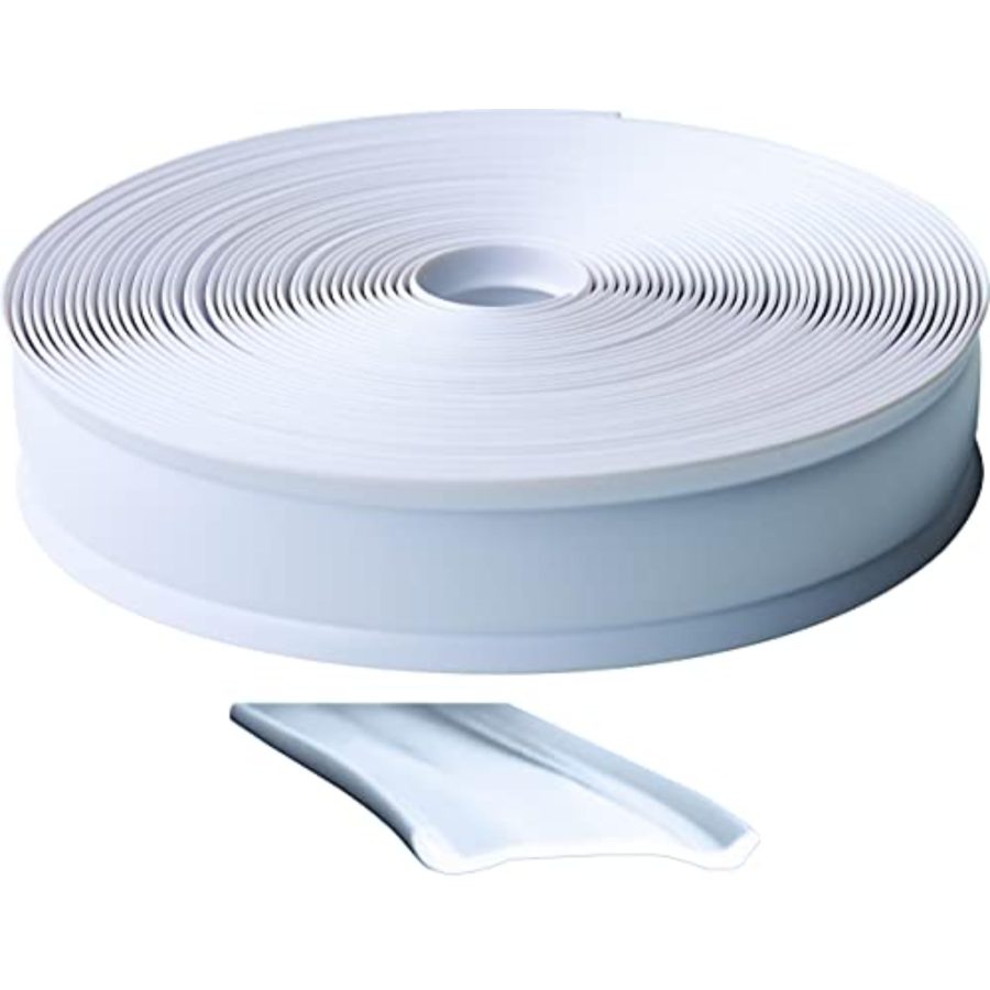 RV DESIGNER E321 Standard Vinyl Insert Trim, 1 inch Wide, 25 foot Roll, White