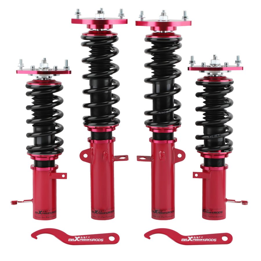 Racing Coilovers Lowering Kits compatible for Toyota Corolla 88-99 E90 E100 Adj. Height