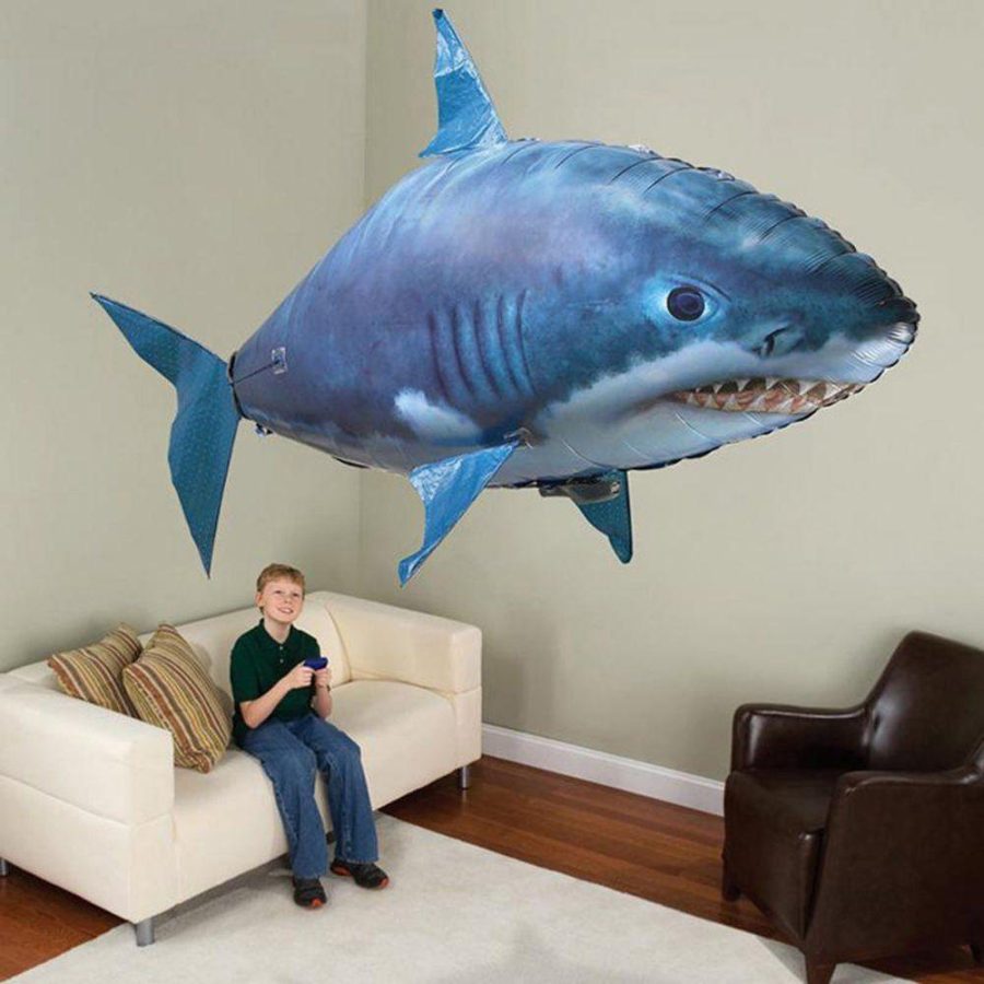 Remote Control Flying Shark Balloon (Shark & Clownfish)