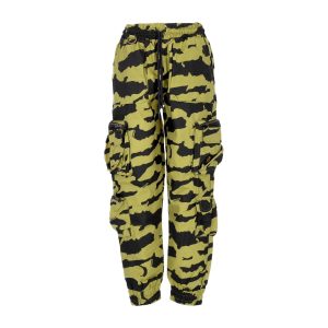 Retrofuture Men's Long Cargo Military Camo Trousers