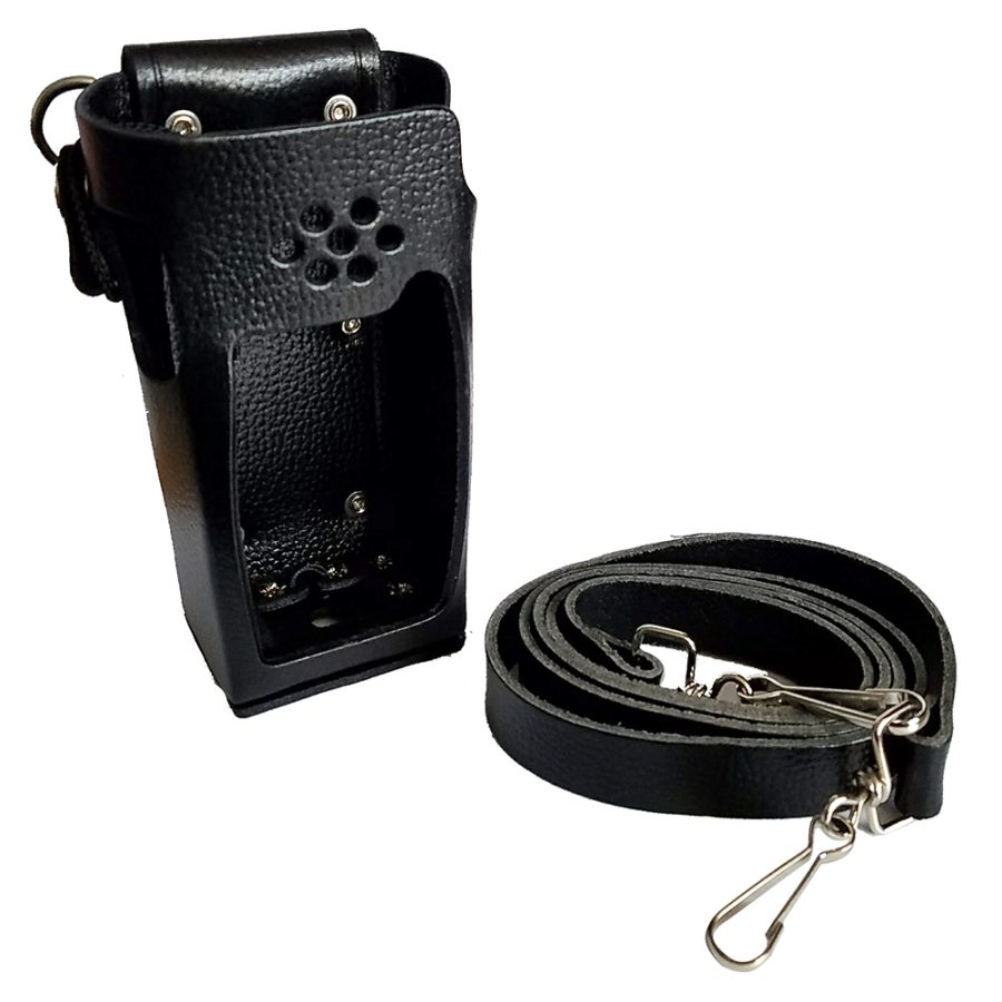 STANDARD HORIZON SHC-18 LEATHER CASE WITH BELT LOOP & SHOULDER STRAP