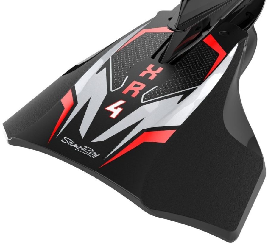 STINGRAY SRXR41 XR4 Senior Hydrofoils for 40-300 hp Boats (Black) - Perfect for Water Skiing, Wakeboarding, Tubing - Engine Stabilizer Fins for Outboard/Outdrive Motors