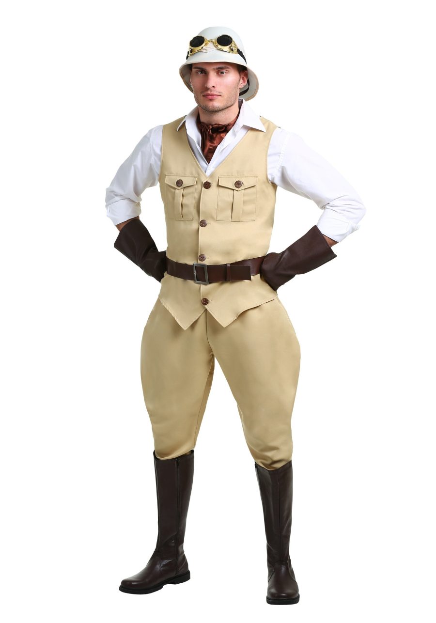 Safari Hunter Plus Size Men's Costume