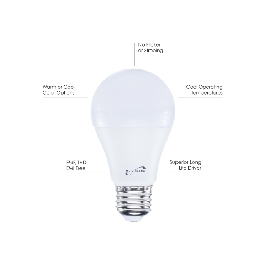 Satic EMI-Free LED Light Bulbs (12 pk)