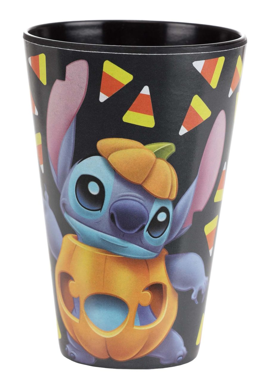 Set of 4 Disney Stitch Jack O' Lantern Tumblers