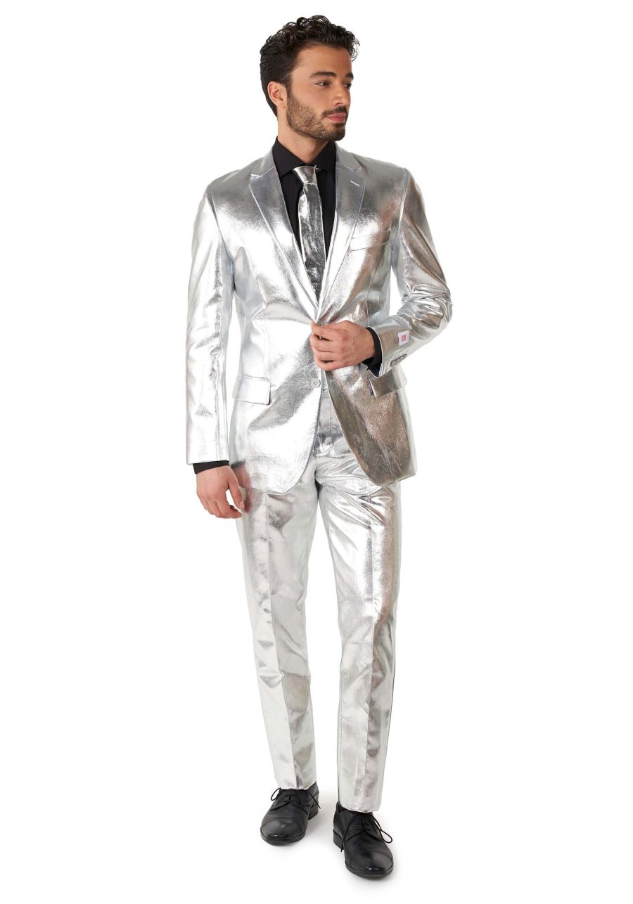 Shiny Opposuits Silver Men's Suit