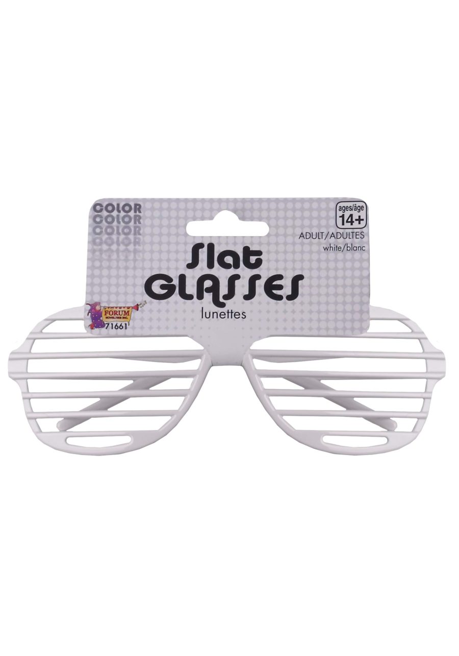 Slat Glasses White