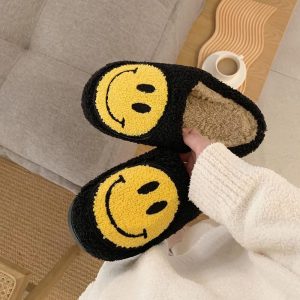 Smiley Face Slippers For A Comfy Experience