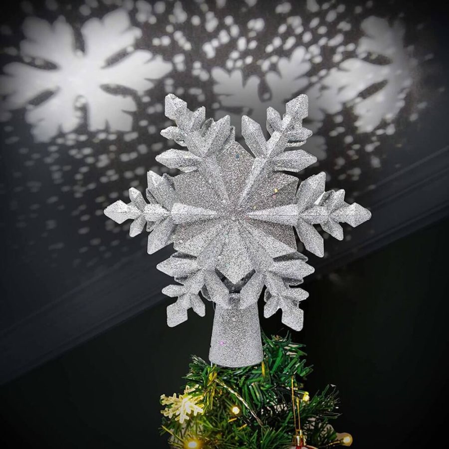 Snowflake Tree Topper Projector