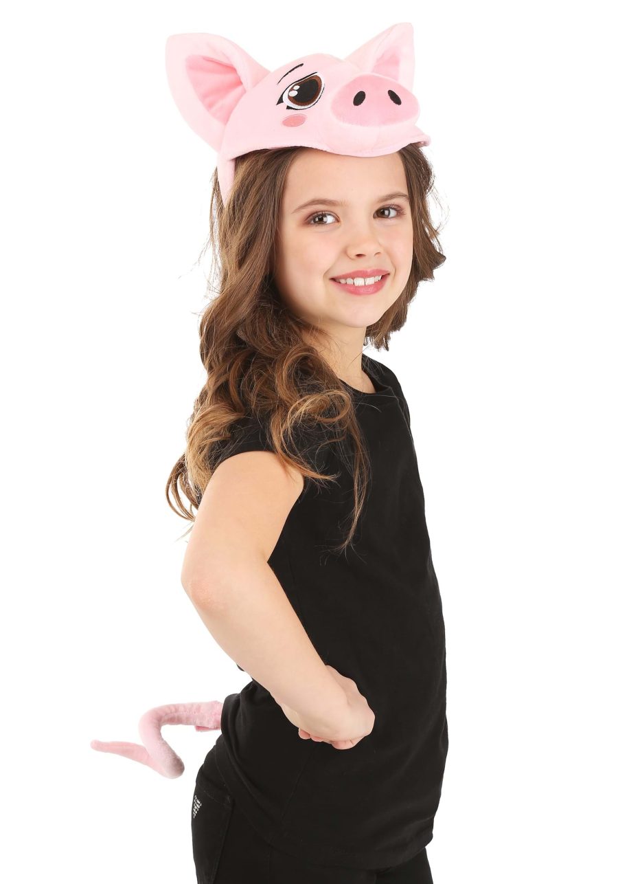 Soft Pig Headband & Tail Accessory Kit