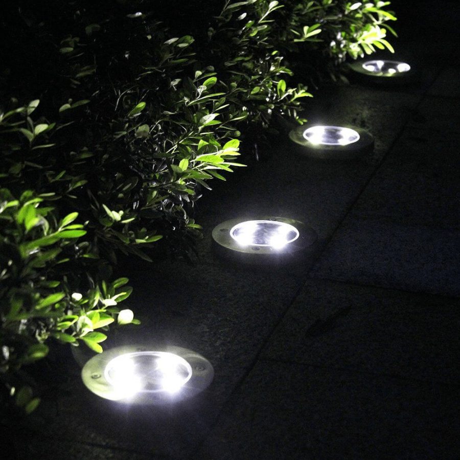 Solar In-Ground Pathway Lights (Set of 4)