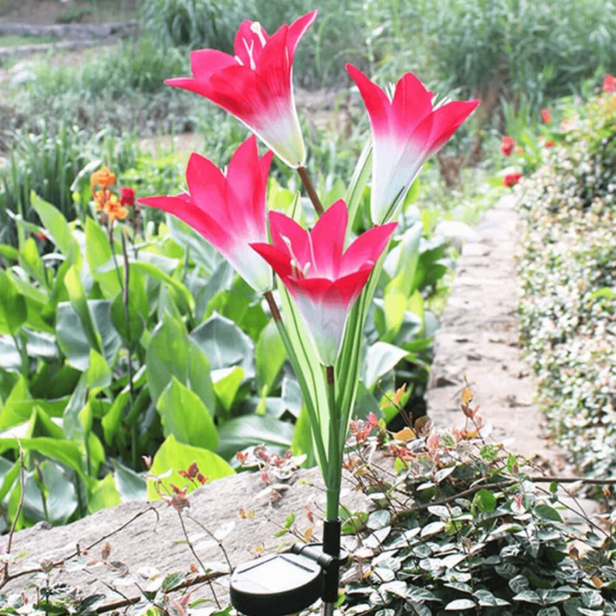 Solar Lily Flower Lights