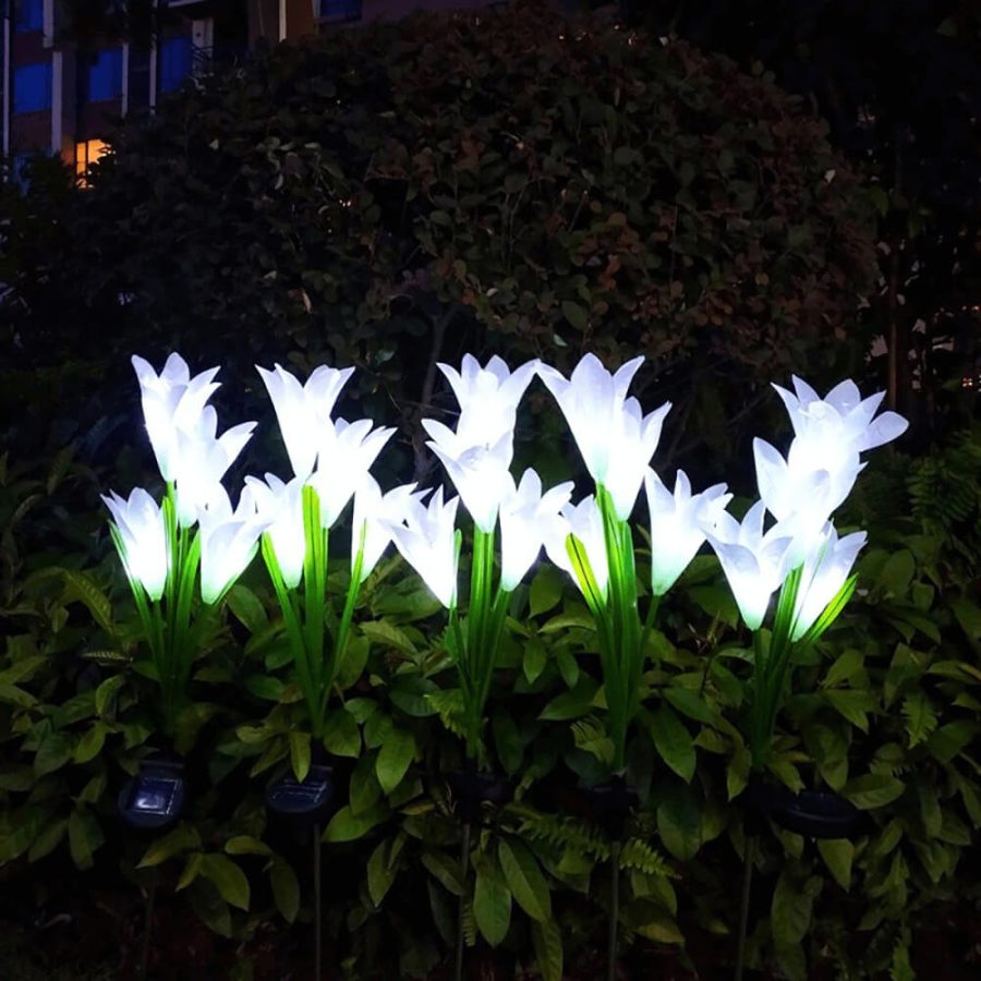 Solar Lily Flower Lights