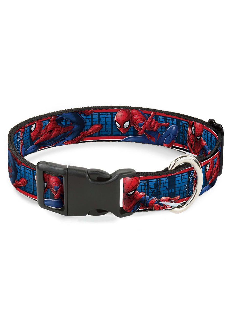 Spider-Man 3-Action Poses Plastic Clip Pet Collar