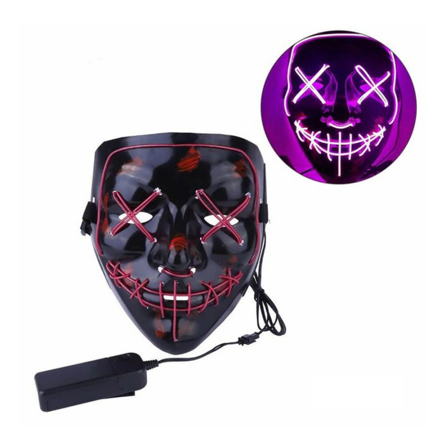 Spooky Light Up Anonymous Mask