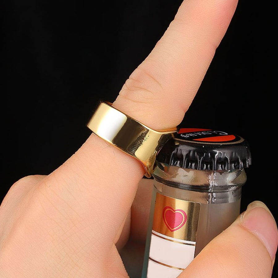 Stainless Steel Bottle Cap Opener Ring