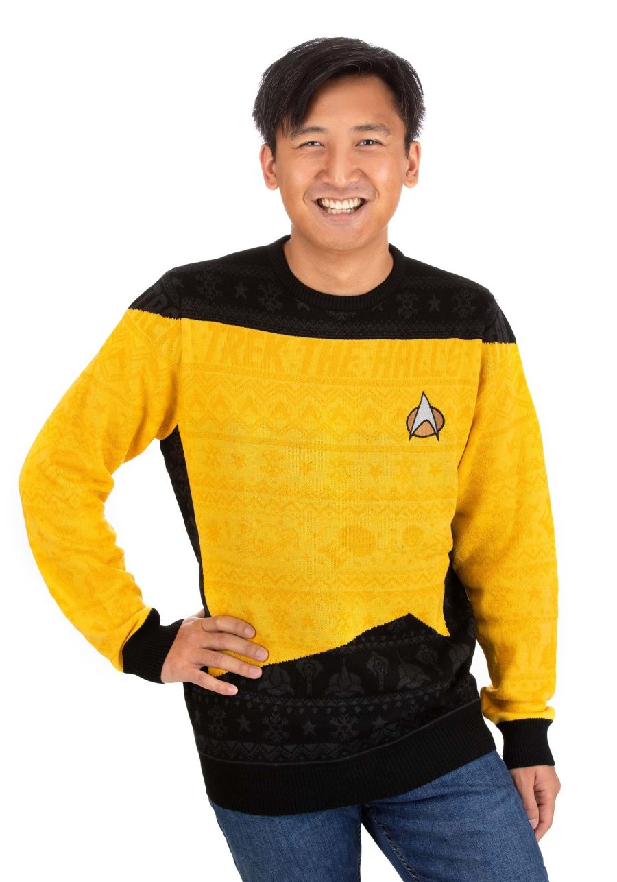 Star Trek Yellow Uniform Christmas Sweater