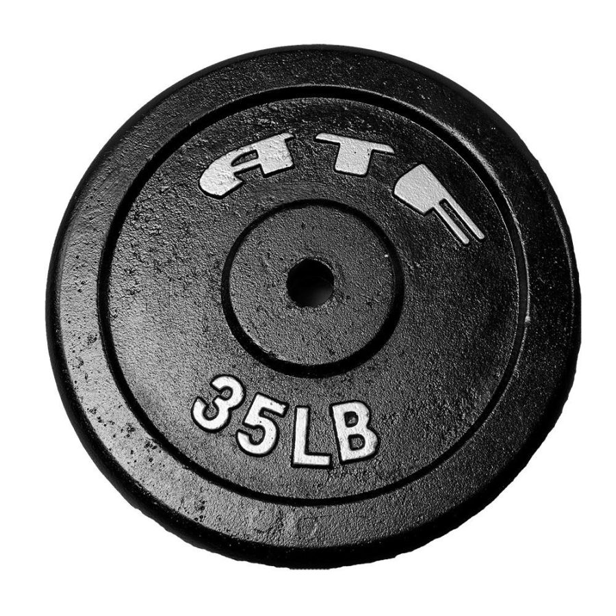 Steel weightlifting plates