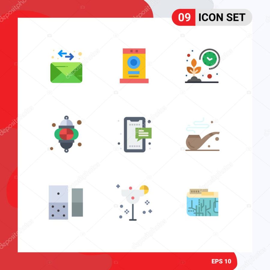 Stock Vector Icon Pack of 9 Line Signs and Symbols for sms, lamp, farmer, ramadan, lantern Editable Vector Design Elements