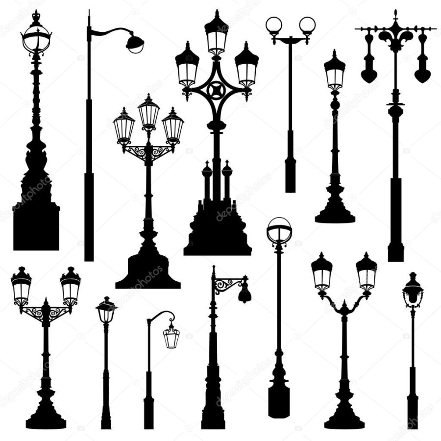 Street lamp set.