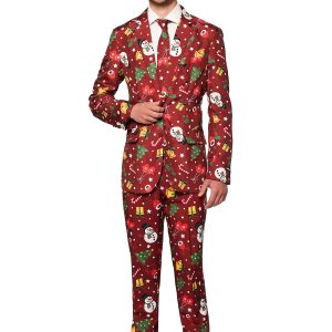 Suitmeister Christmas Red Light Up Men's Suit