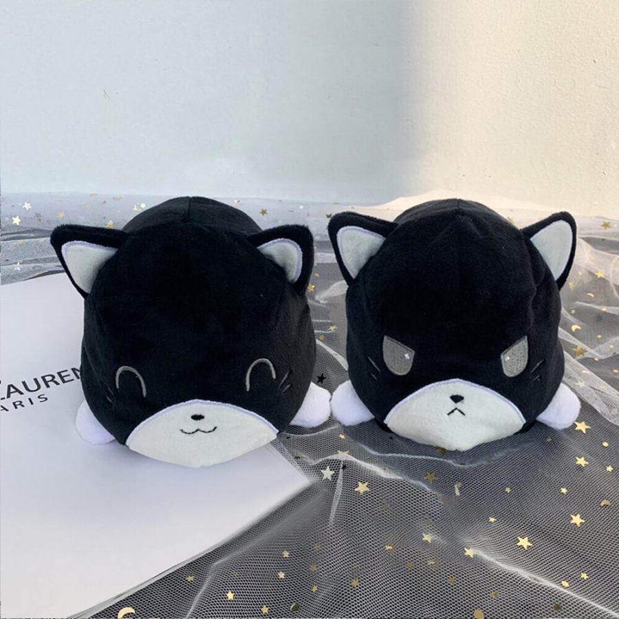 Super Cute Reversible Cartoon Cat Plushie