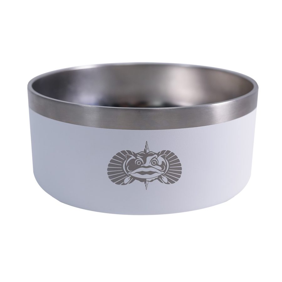 TOADFISH 1052 Non-Tipping Dog Bowl - White