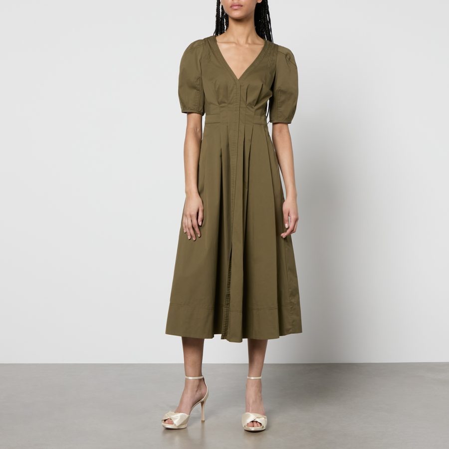 Ted Baker Ledra Cotton-Blend Midi Dress - UK 10