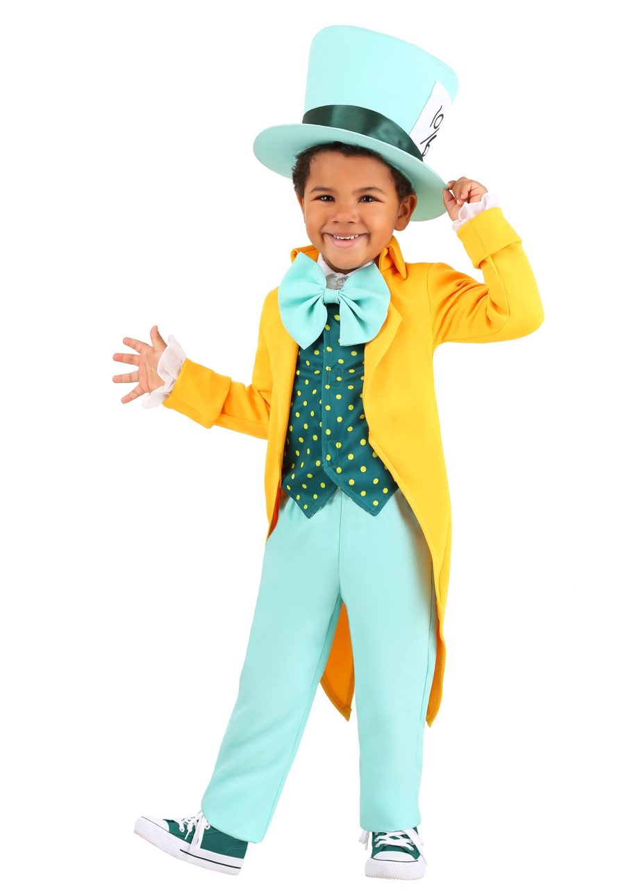 Toddler Bright Mad Hatter Boy's Costume