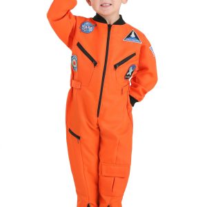 Toddler Orange Astronaut Jumpsuit Costume