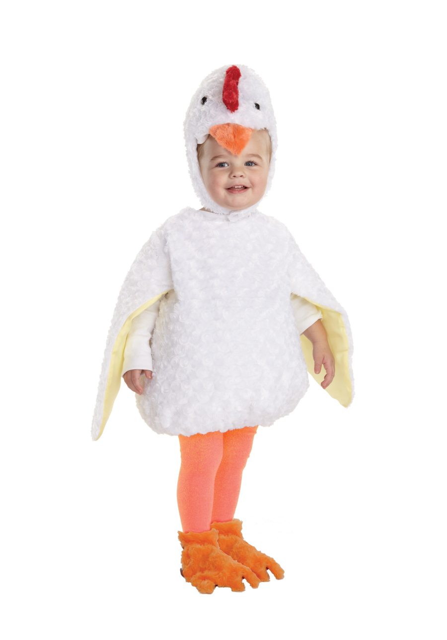 Toddler White Chicken Costume