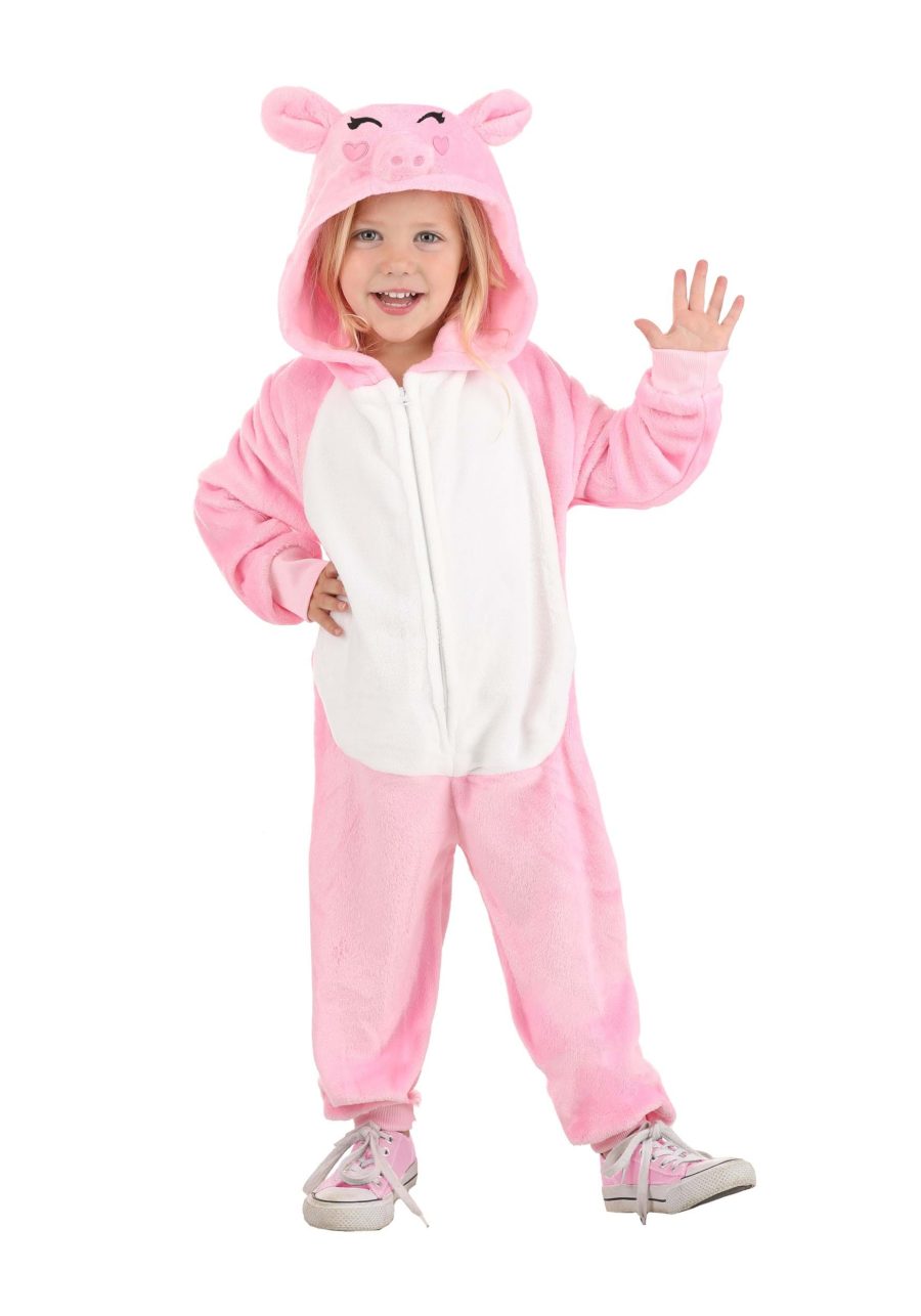 Toddler and Kid's Pink Pig Onesie